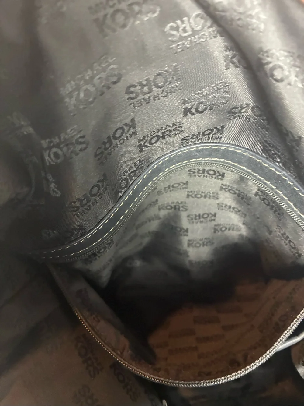 Michael Kors Black Leather Hobo Shoulder Bag Slouch Quiet Luxury